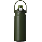 Gourde isotherme à paille et anse, 800 ml à 1,5 L : Vert olive, image de variante