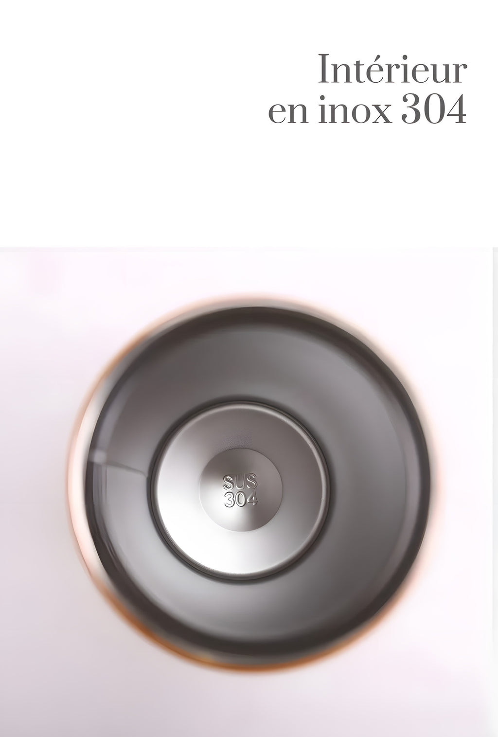 Mug isotherme de voyage à clapet, 380 ou 510 ml : Intérieur, « SUS 304 »