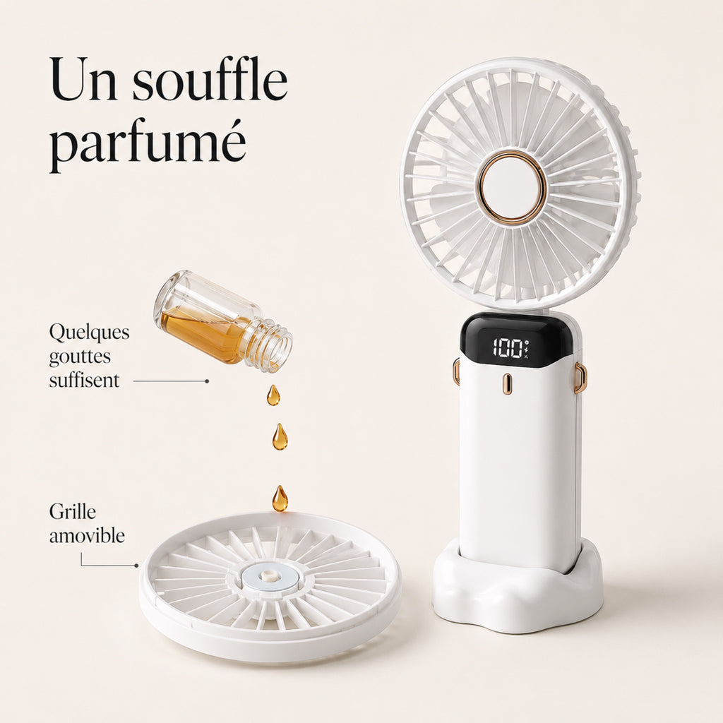 Diffuseur de parfum : quelques gouttes d'huile essentielle sur la grille amovible