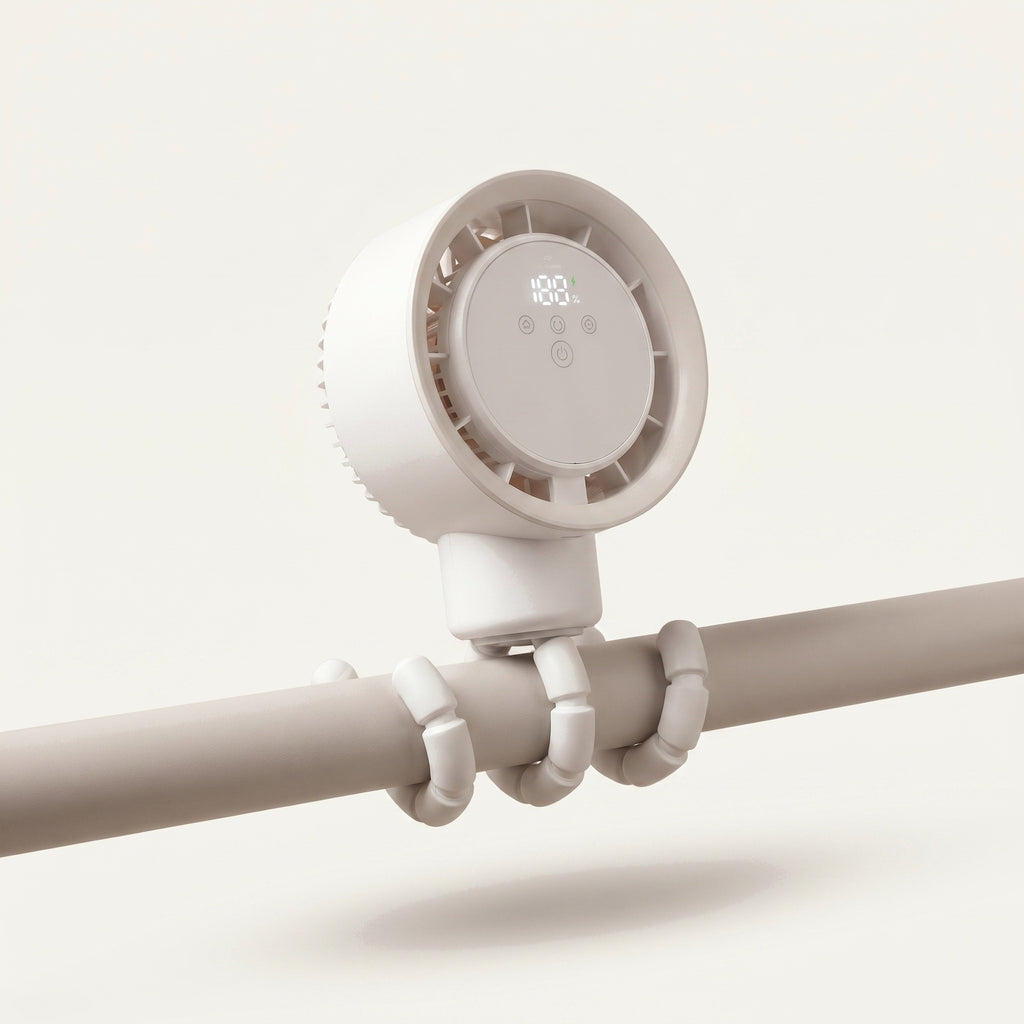 Ventilateur Poussette a Pince Flexible Multi-Angles