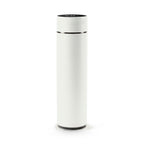 Gourde isotherme à affichage de température 500 ml, coloris blanc, sur fond blanc