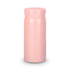 Mini mug isotherme de poche, coloris rose 200 ml, sur fond blanc
