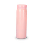 Mini mug isotherme de poche, coloris rose 300 ml, sur fond blanc