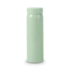 Mini mug isotherme de poche, coloris vert sauge 300 ml, sur fond blanc