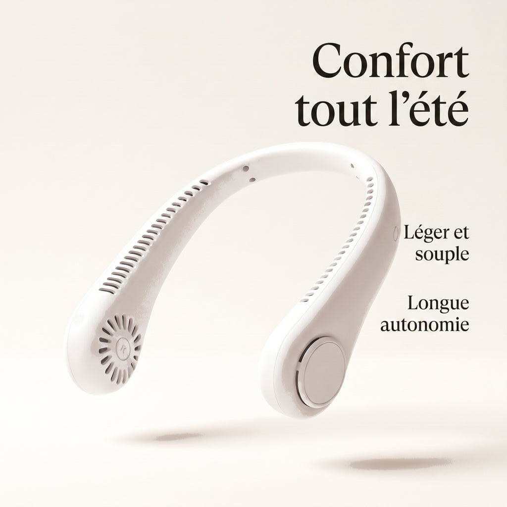 Ventilateur de Cou Portable Sans Pales